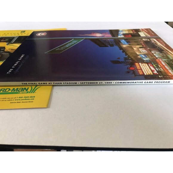 Vtg Tiger Stadium Final Game Embossed Program And Official Scorecard NEW - Picture 10 of 10